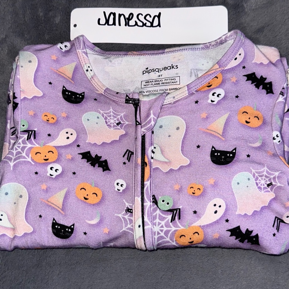 Pipsqueaks ❀ Bamboo 18-24 Convertible Zippy Girly Spooky Halloween Ghosts
